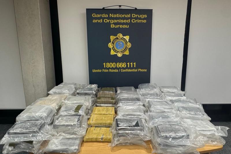 Over €8 million worth of cocaine seized during major garda operation in the Midlands