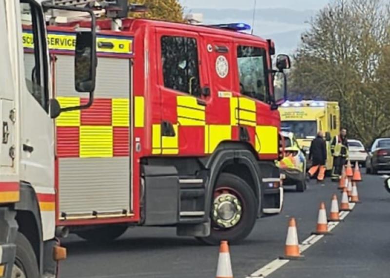 BREAKING: Emergency services at scene of two-vehicle collision on busy Limerick road