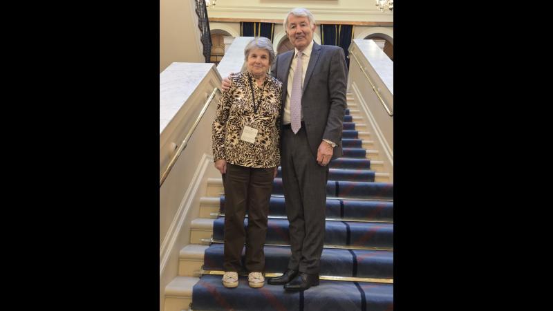 PICTURE: Tipperary TD Michael Lowry welcomes sister as special guest to Leinster House