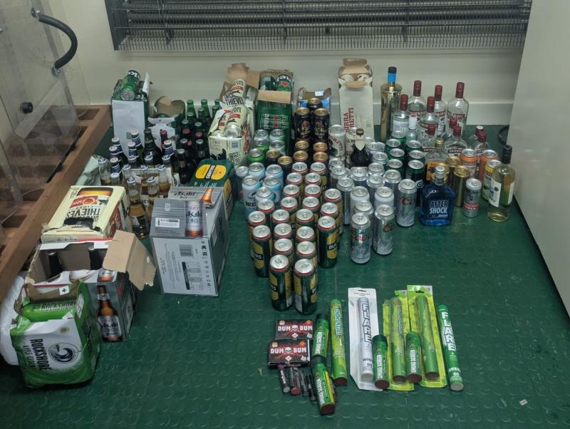 Fireworks, alcohol, and flares seized from Shamrock Rovers supporters en route to Derry City FC match