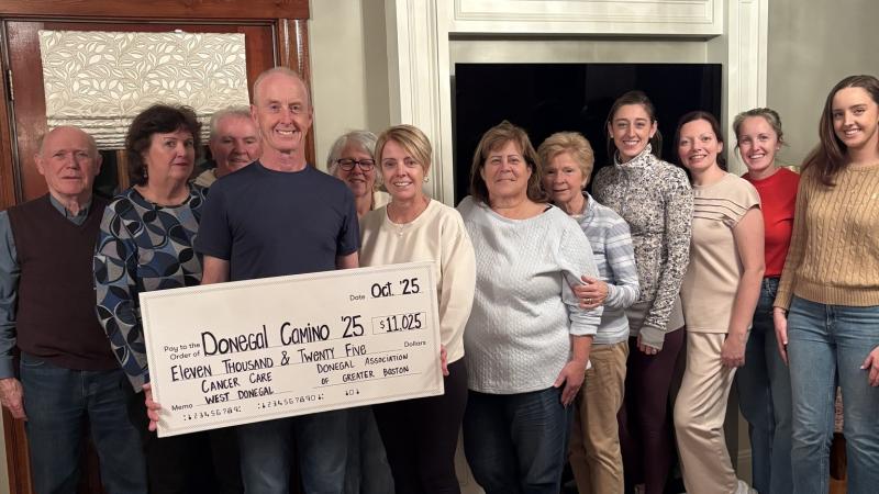  Donegal Association of Greater Boston Camino chip in for Donegal Cancer Care West
