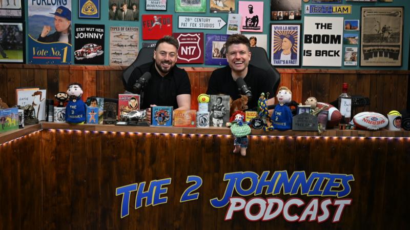 Tipperary duo The 2 Johnnies celebrate full year atop Spotify podcast charts