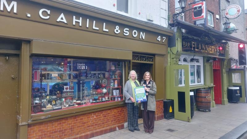 Historic shop in Limerick city centre wins bi-monthly Tidy Towns award