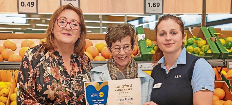 'Compassion and resilience': Longford Lidl Family Carer of the Year named