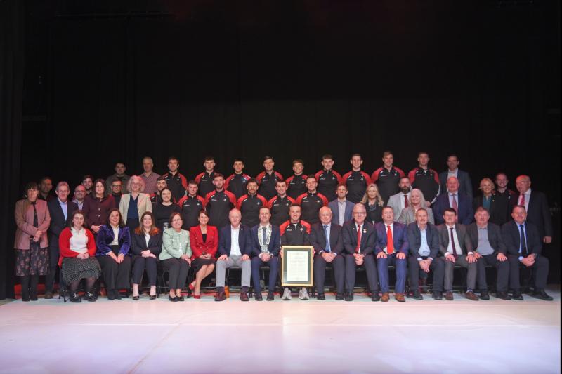 Louth Gaelic football teams honoured at civic reception