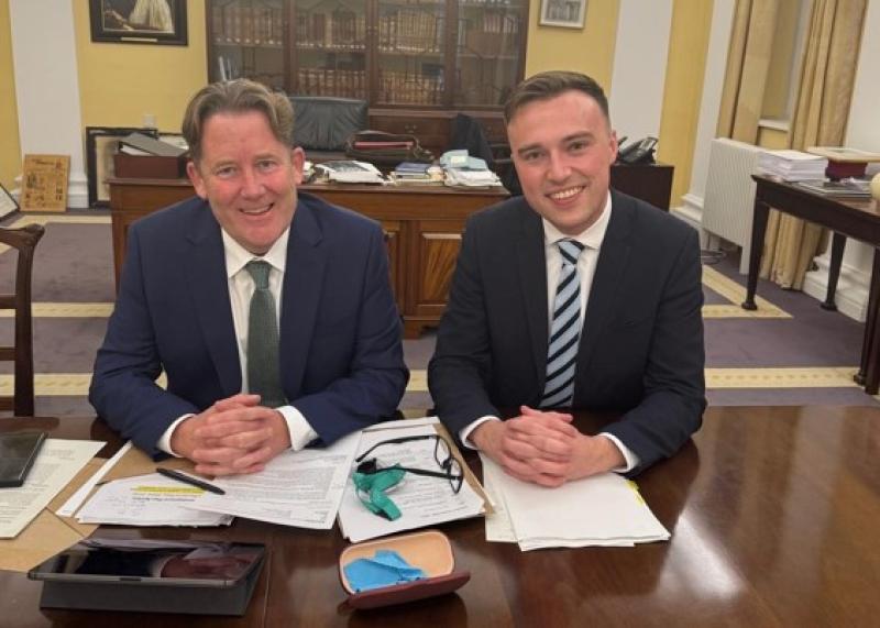 Minister Darragh O'Brien and Deputy Ryan O'Meara