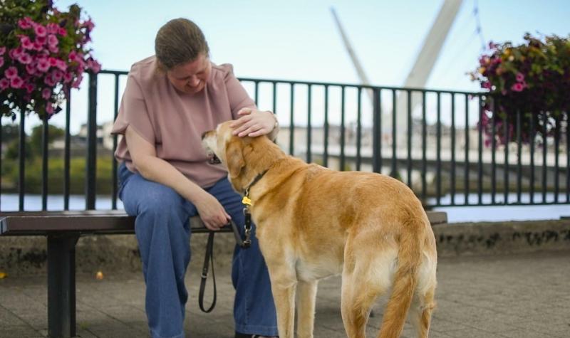 Derry guide dog owner celebrates "freedom" and 40 years of the charity