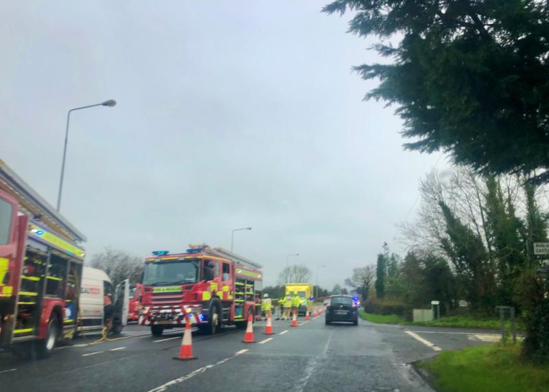 Gardaí report two-car collision off M7 