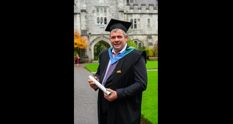 Carlow farmer proudly graduates from university with sustainable farming degree 