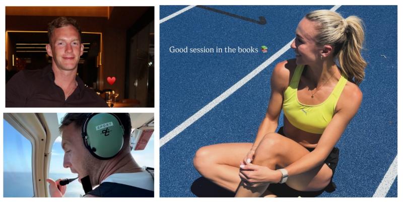 PICTURES: Lovebirds Sharlene Mawdsley and Michael Breen take to the skies in South Africa