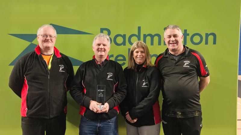 Tipperary badminton club wins Club of the Year award for 2024/25 season