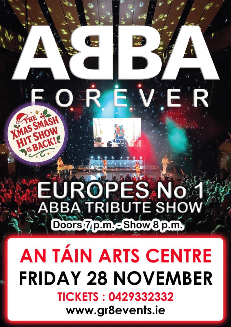 ABBA Forever show in Portlaoise this weekend!