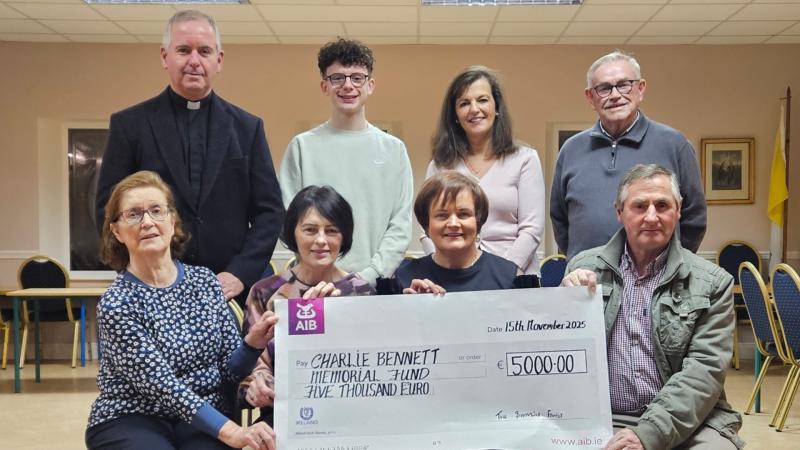 Family of late Jenna Shovlin donate €5,000 to Charlie Bennett Memorial Fund