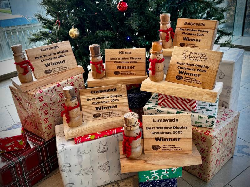 Causeway Council invite town centre businesses to bring Christmas creativity to shop windows