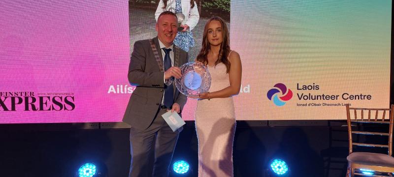 Young trad star is Junior Volunteer Award winner at Laois Community & Voluntary Awards #laois25