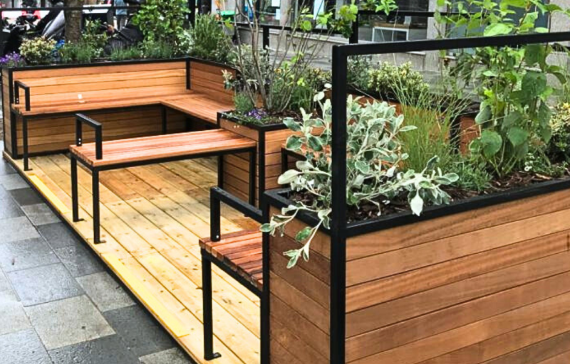 Limerick city centre parklets ‘deteriorating’ and ‘excessive mould’ present