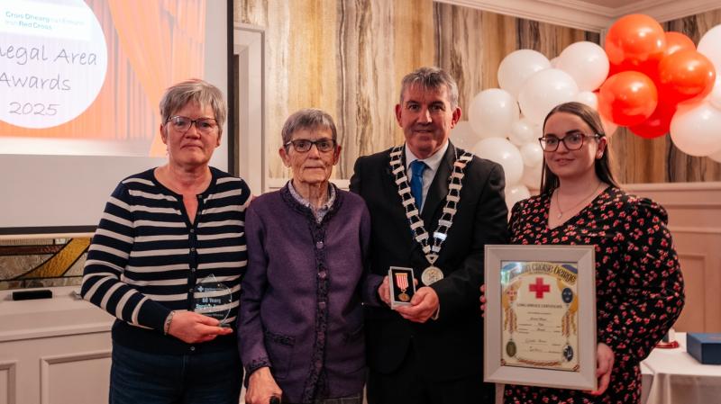 97 Irish Red Cross Donegal volunteers celebrated with Service Awards
