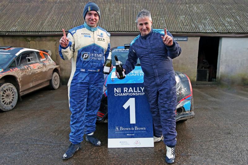 Jordan and Paul Hone win Brown & Brown NI Forest Rally Challenge