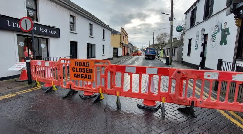 Laois traffic disruption for Portlaoise town centre road closure