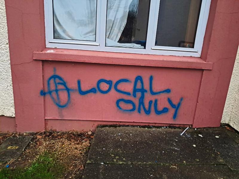 Racist graffiti daubed on family home qin Derry condemned