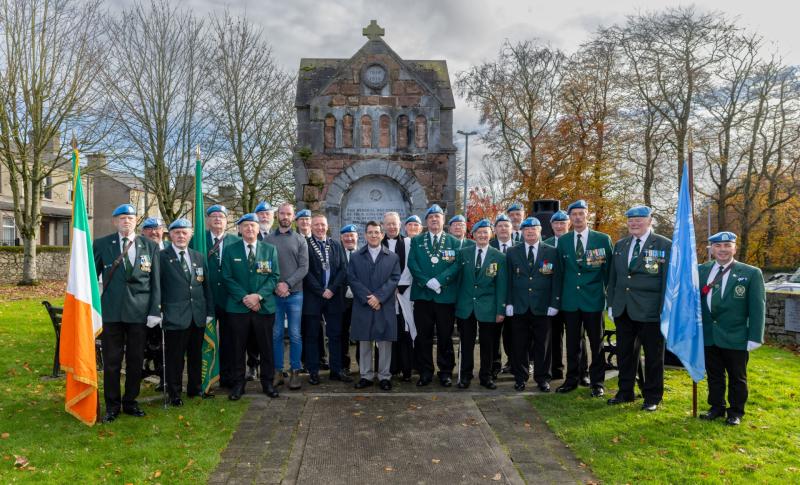 Overgrown trees at Laois war memorial park