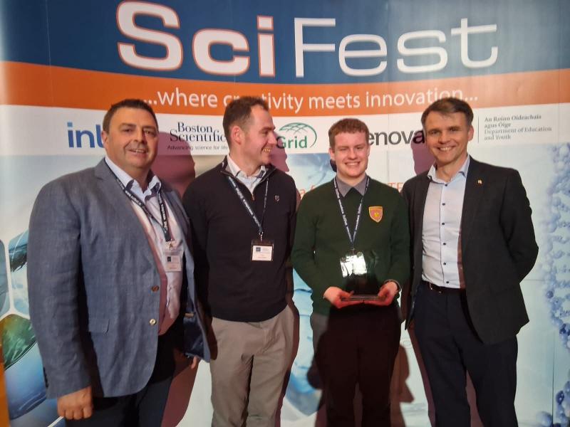 Longford student wins top award for designing medicine dispenser for people with reduced hand mobility