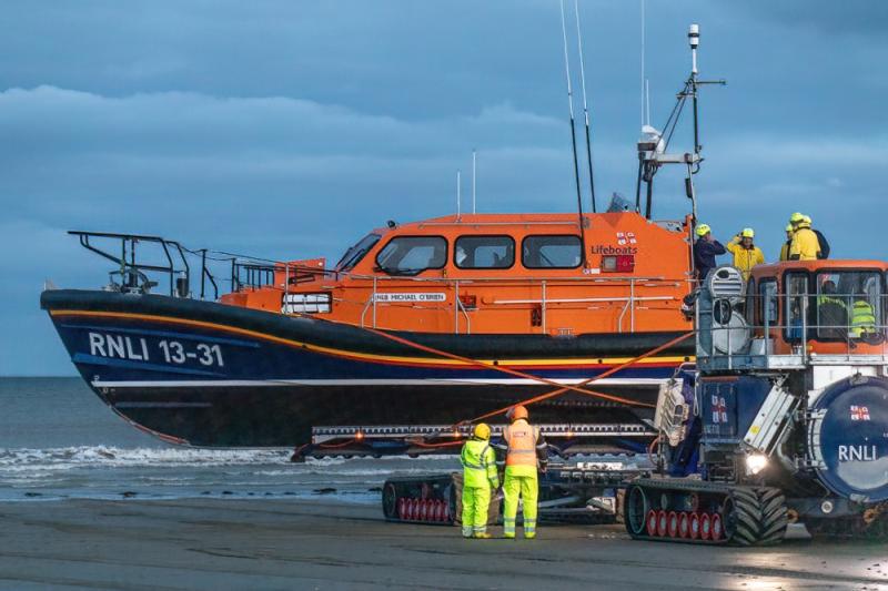 Clogherhead RNLI responds after fishing vessel sinks near the Drogheda Bar