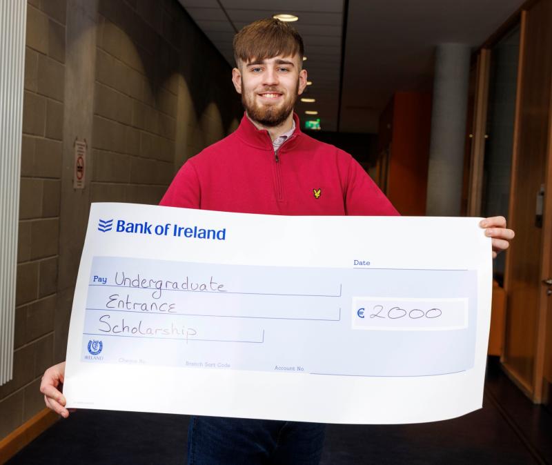 Kilkenny student receives college scholarship after standout Leaving Cert results