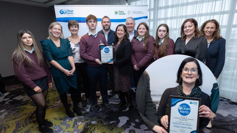 Donegal delight at the Clean Coasts Ocean Hero Awards ceremony