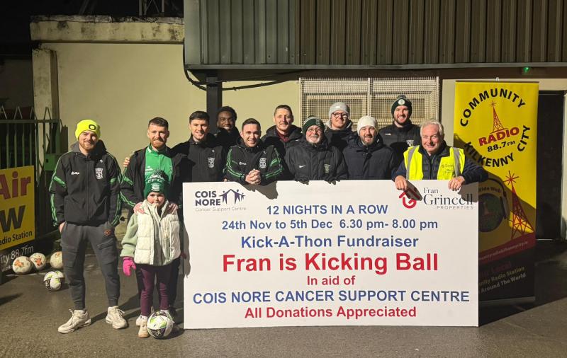 Fran's Kickathon a team game as Kilkenny public lend support ahead of final night