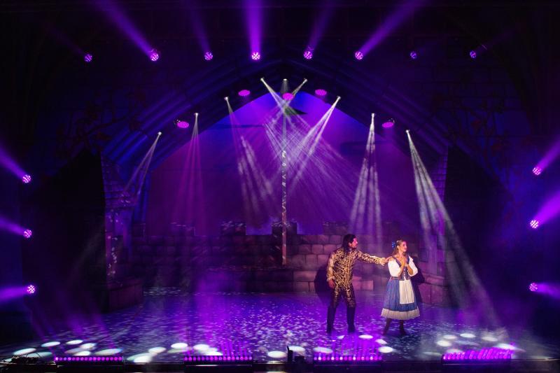 A tale as old as time: Beauty (Eimear Friel) and the Beast (Luke de Belder).