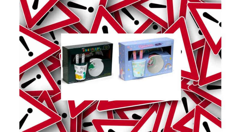 ALERT: Warning issued as children's tableware sets recalled from stores across Ireland