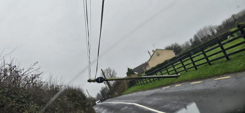 ALERT: Caution advised on Kilkenny road as ESB line almost down 