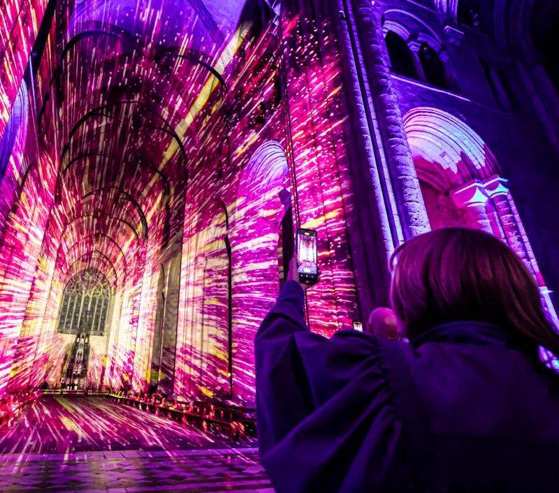  Magical  lighting display at St Canice’s Cathedral in Kilkenny 
