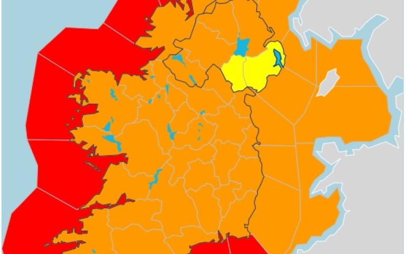 Storm Bram: Laois upgraded to Status Orange as public advised to be ‘very careful’