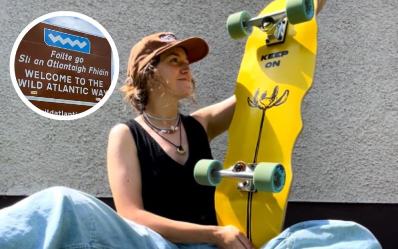 Limerick woman skates over 2,700km along the Wild Atlantic Way for mental health 