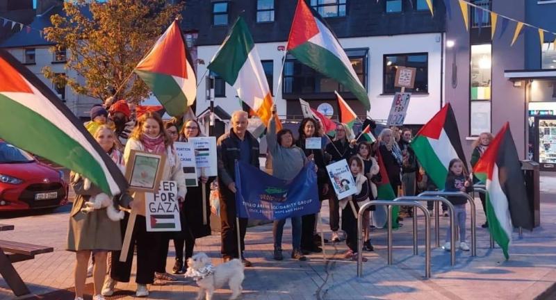 Solidarity group in Tipperary reach one year mark of holding weekly vigil for Palestinians