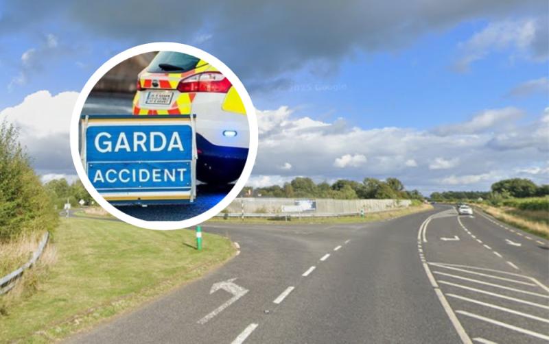 Latest garda update with road closed outside Offaly town as pedestrian is hit by bus