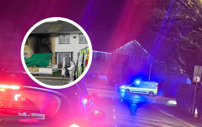 Major garda presence in Edenderry week on from petrol bomb that killed two people