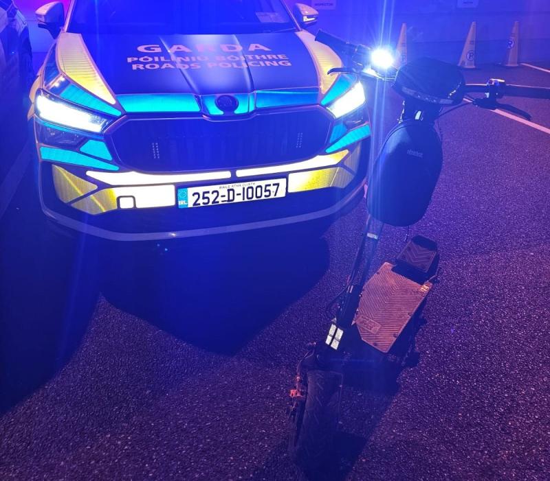 Arrested scooter rider eight times over the limit, say Laois Offaly Gardai 