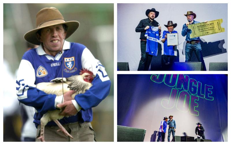 The 2 Johnnies honour Laois GAA fan &lsquo;Jungle&rsquo; Joe with 2026 Portlaoise golden ticket