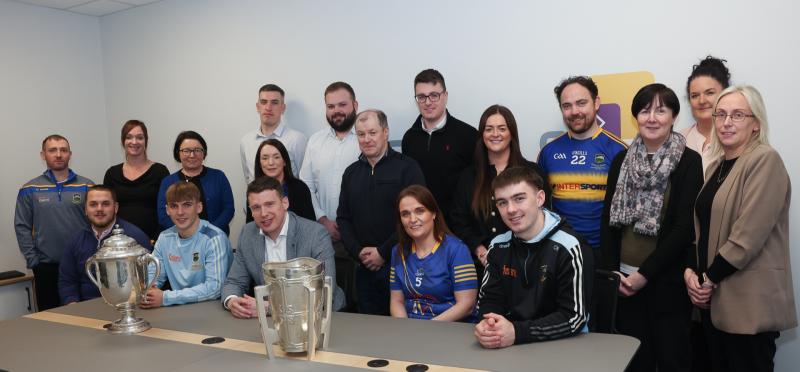 Tipperary GAA superstars bring Liam MacCarthy cup to local business