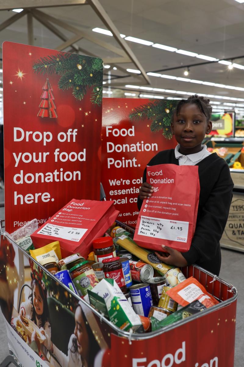 Tesco NI shoppers "overwhelm" charities with festive food donations