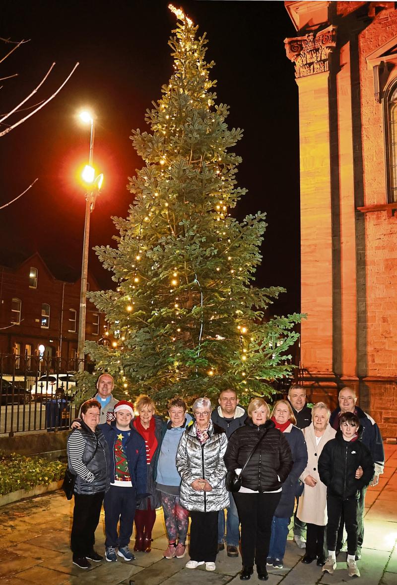Third-time lucky for Limerick parish community as Christmas tree towers up 30 foot