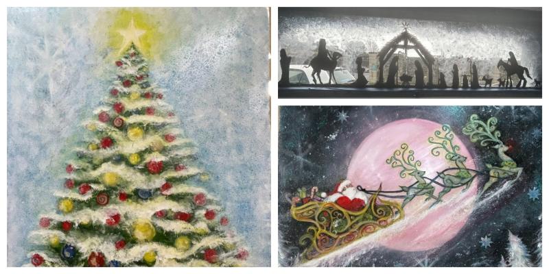 PICTURES: Talented Tipperary artist decorates local building with festive paintings