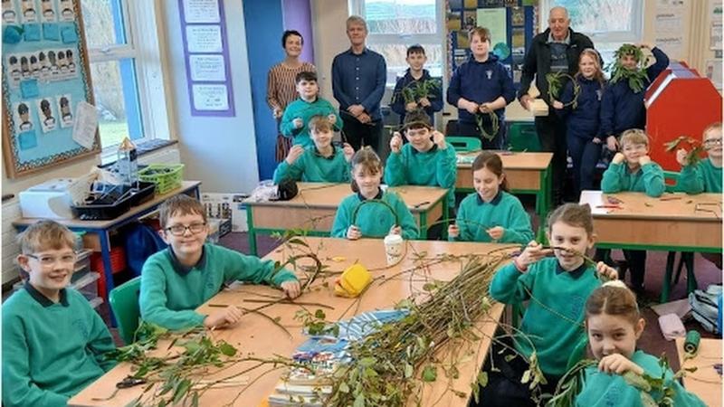 Carn's Donagh NS buzzing over new biodiversity project for school grounds
