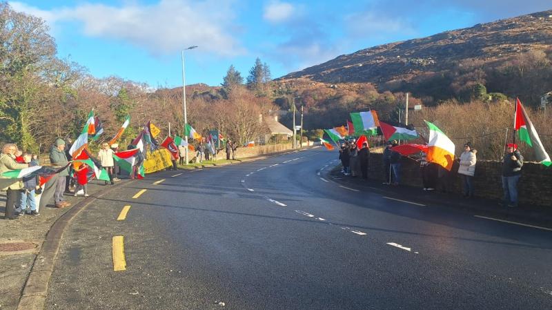 West Donegal solidarity protest backs hunger strikers in the UK 