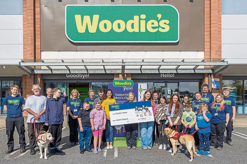 Woodies store in Tullamore raises huge amount for four children's charities