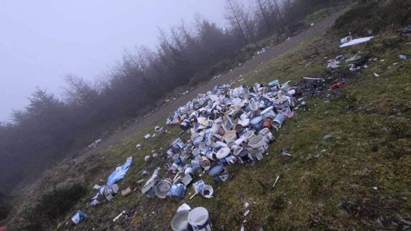 Outrage online as painters&rsquo; waste dumped at scenic Tipperary walkway days after Christmas