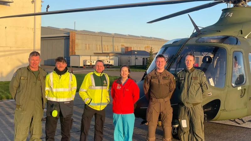 Twins born prematurely flown back to Donegal from Dublin by Irish Air Corps